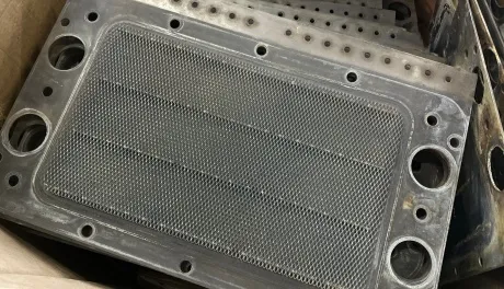 Electrodos de titanio usados